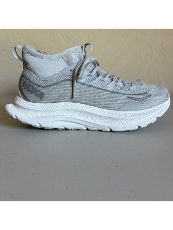 Hoka One One Kawana Mid Trainers Men\'s US8 Alabaster White Gray Stardust Mid-Cut main image 8